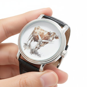 Rustik bondgårdskoporträtt armbandsur