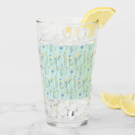 Rustik botanisk akvarell gradient flora blomma glaskopp