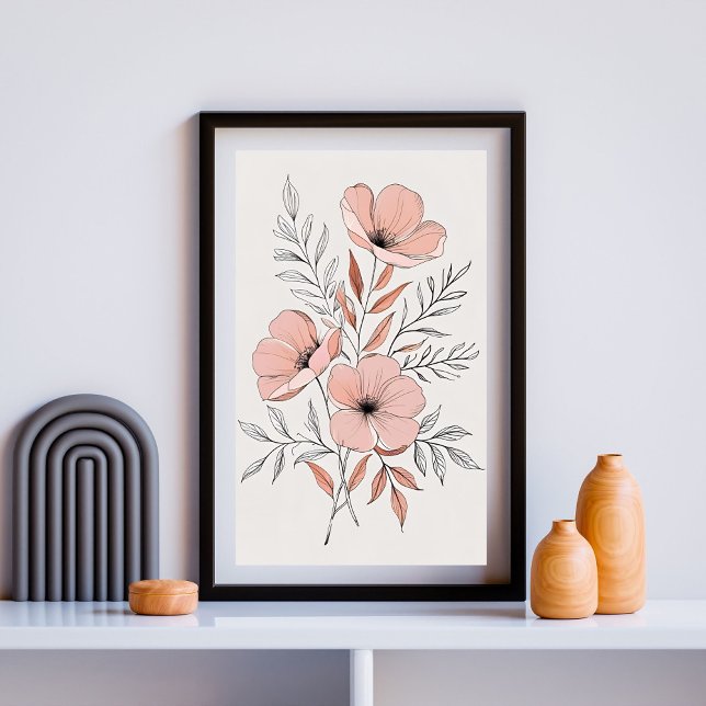 Rustik Botanisk Blomning Poster (Skapare uppladdad)