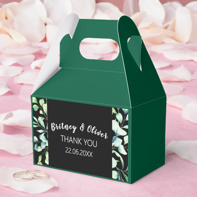 Rustik Botanisk Eukalyptus Grönska Bröllop Presentaskar (Bröllop)