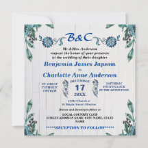 Rustik botanisk monogram anpassad bröllop