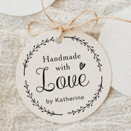 Rustik botanisk utandning gjord med Kärlek Stämpel