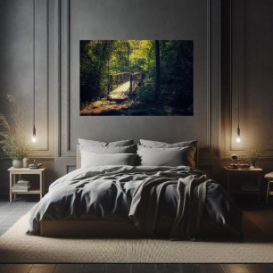 Rustik bro i Shenandoah National Forest Foto Poster