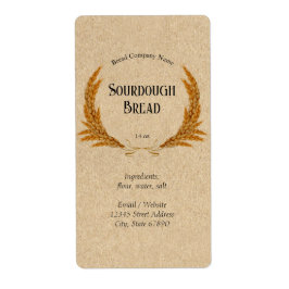 Rustik bröd hemlagat vete krans mat fraktsedel