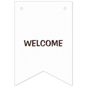 Rustik bröllopsbanner Personlig charm Vimplar