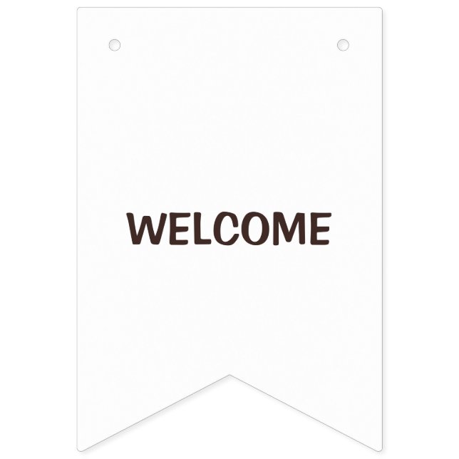 Rustik bröllopsbanner | Personlig charm Vimplar (Första flaggan)