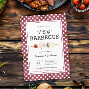 Rustik Bröllopsdusch-inbjudan för grillfest Inbjudningar