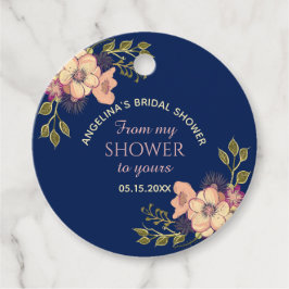 Rustik Bröllopsdusch med Blommor Gåvor Etiketter