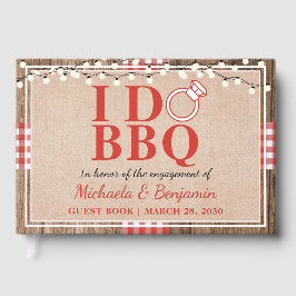 Rustik Bröllopsfest för I Do BBQ-par Brudparsdusch Gästböcker