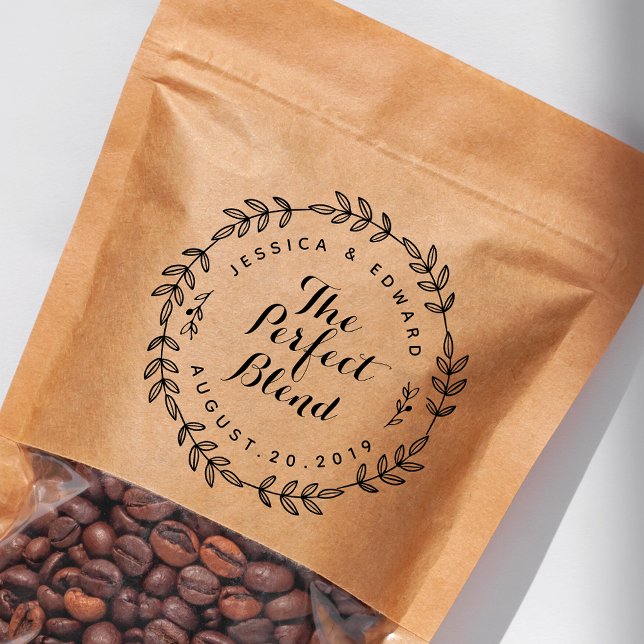 Rustik Bröllopspresent Kaffe Gunst med Den Perfekt Stämpel (Skapare uppladdad)