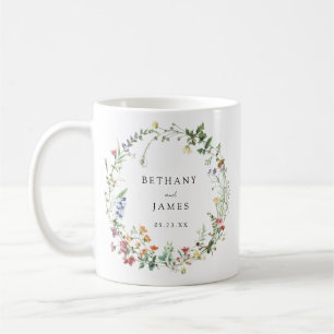Rustik bukett bröllopsfavorit kaffemugg