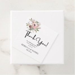 rustik bukett med vattenfärg blommor gåvor etiketter