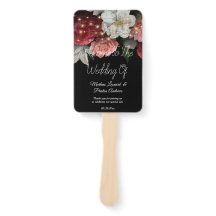 Rustik burgundisk Blommigt sträng ljus Bröllop