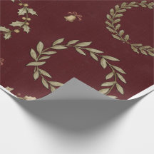 Rustik Burgundy Botanisk Vinterjul