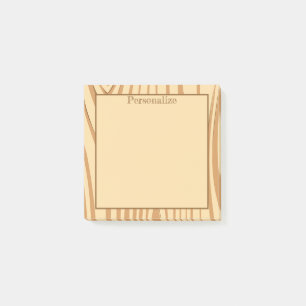 Rustik burk av barrträ post-it block