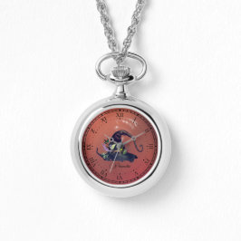 Rustik Burnt Orange Vintage Witch Necklace Ewatch Armbandsur