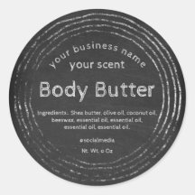 Rustik chalkboard-kroppssmör