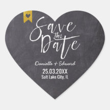 Rustik Chalkboard-typsnitt för Save the Date