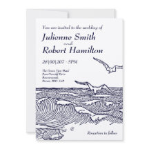 Rustik Chic Beach Destination Wedding-inbjudningar