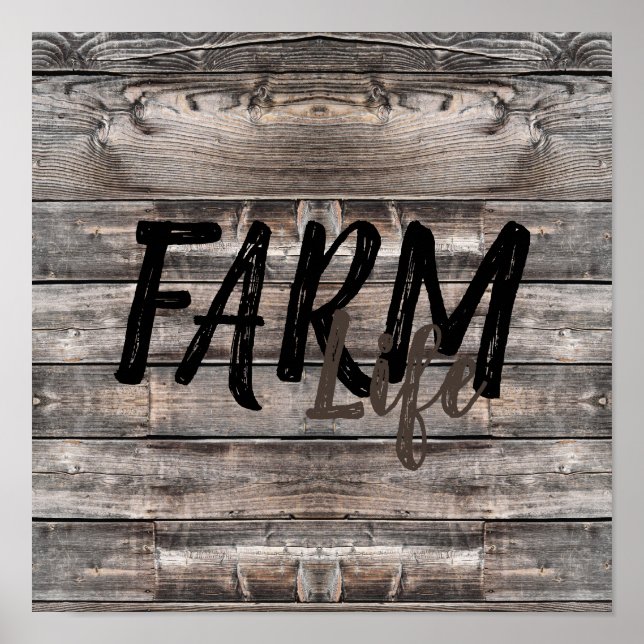 rustik chic FARM Life i skript | Poster (Framsidan)