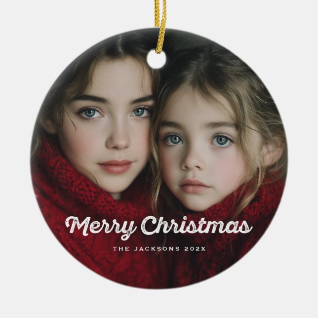 Rustik Chic God Jul Design Julgransprydnad Keramik (Framsidan)