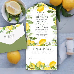 Rustik Citrus Citron Lunden Bebisens Ankomstfirand