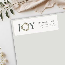Rustik Cotton Gräs Joy-julfransen Adress Returadress Etikett