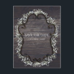 Rustik Country Western Babys andas luftspara datum Meddelande Vykort<br><div class="desc">Rustik Country Western Babys andas luftspara datum. Matchande artiklar i min butik. Lägg till valfri text du vill.</div>