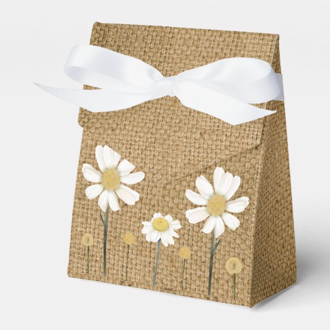 Rustik Daisy Blommigt Land Cute Simple Tack Presentaskar (Framsidan Sidan)