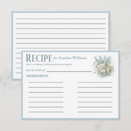 Rustik Daisy och Möhippa för blå Blommigt Tilläggskort