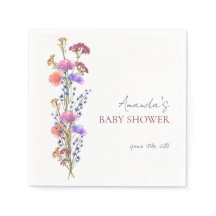 Rustik delikat akryl Blommigt Bouquet Baby Shower