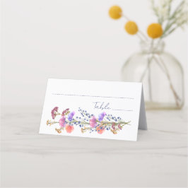 Rustik delikat akryl Blommigt Bouquet Bröllop Placeringskort