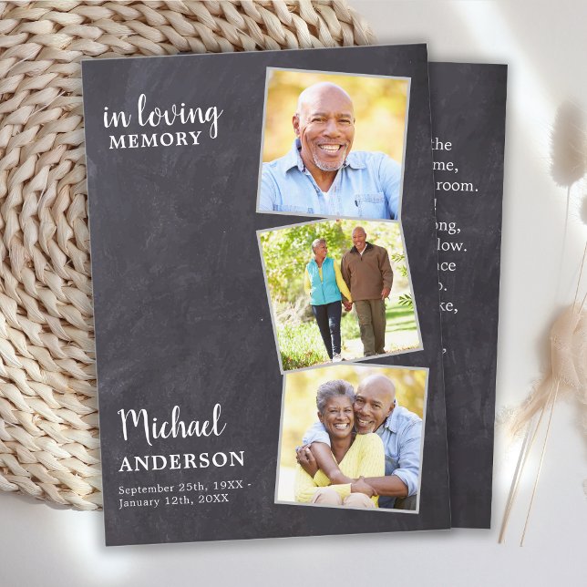 Rustik Dikt Funeral Prayer Card 3 - foto (Skapare uppladdad)