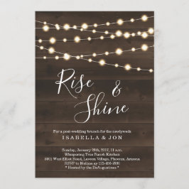 Rustik efterbröllopsbrunch dagen efter inbjudningar