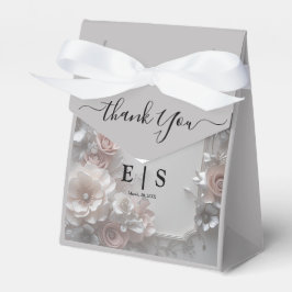Rustik Elegant 3D Blommigt Bröllop Presentaskar