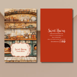 Rustik Elegant Baking Visitkort