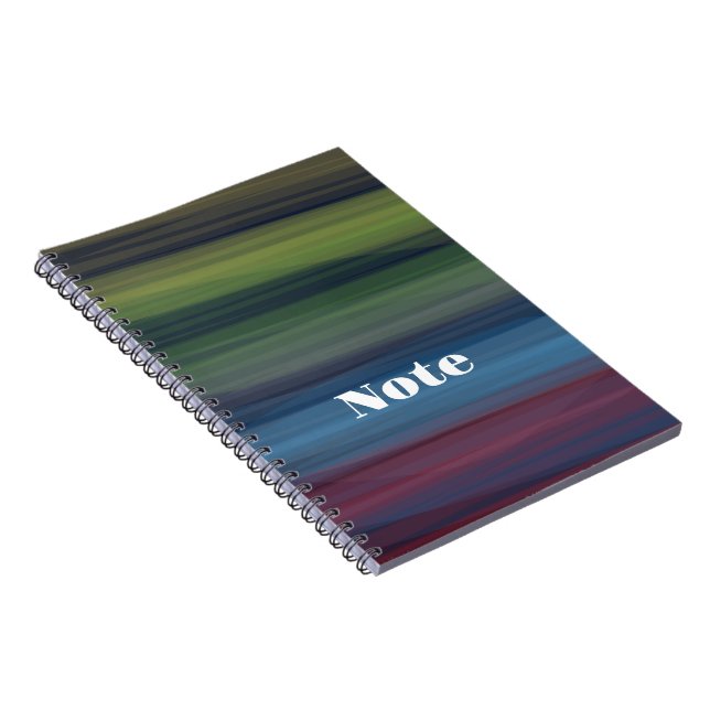 Rustik Elegant Färgfläckig skalning Anteckningsbok (Högra Sidan)