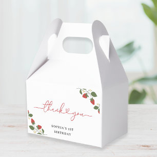 Rustik Elegant Flickas Berry Första Födelsedagsfes Presentaskar