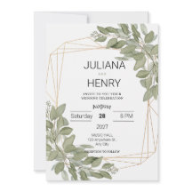 Rustik Elegant Grönska Akvarell Eukalyptus