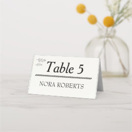 Rustik Elegant - minimalistiskt monteringskort Placeringskort