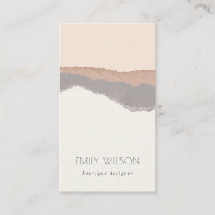 Rustik Elegant Pastel Kraft Mountain Vinkar Visitkort