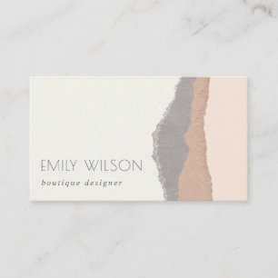 Rustik Elegant Pastel Kraft Mountain Vinkar Visitkort