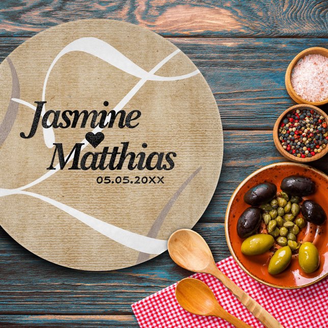 Rustik Elegant Vintage Monogram Burlap Bröllop (Skapare uppladdad)