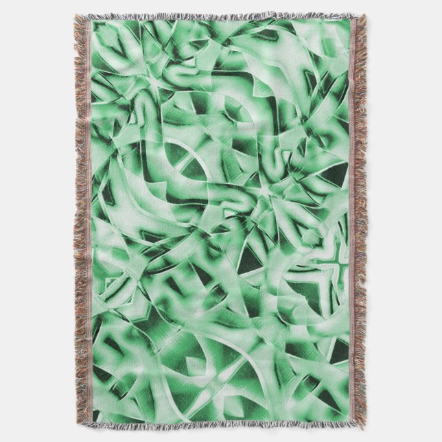 Rustik eller inte, sammanflätad konstig med vit gr filt (Framsidan Vertikal)