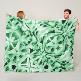 Rustik eller inte, sammanflätad konstig med vit gr fleecefilt