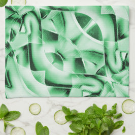 Rustik eller inte, sammanflätad konstig med vit gr kökshandduk