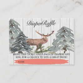 Rustik en Hjort är nästan här, sliten Raffle Bilje Tilläggskort