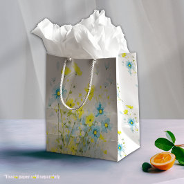 Rustik, enkel blå Gult, vattenfärg