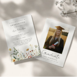 Rustik examensblomma meddelande