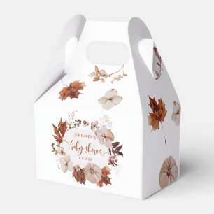 Rustik fallpumpa för babydusch Favor Box Presentaskar